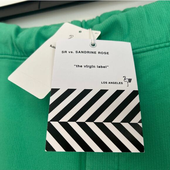 NWT Free People x Sandrine Rose Green Drawstring Sweatpants, Women's Small - Picture 3 of 7